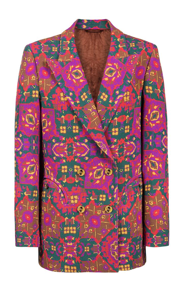 Moda Operandi Blaz Milano Zefira Everynight Printed Cady Blazer