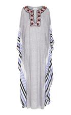 Leal Daccarett M'o Exclusive Embellished Printed Caftan