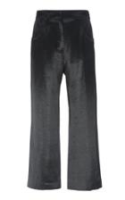 Alexachung Cropped Wide-leg Glossy Satin Pants