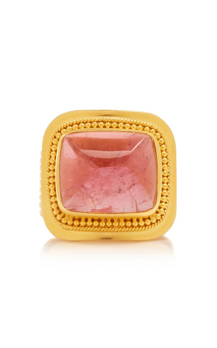 Ilias Lalaounis 18k Gold And Pink Tourmaline Ring