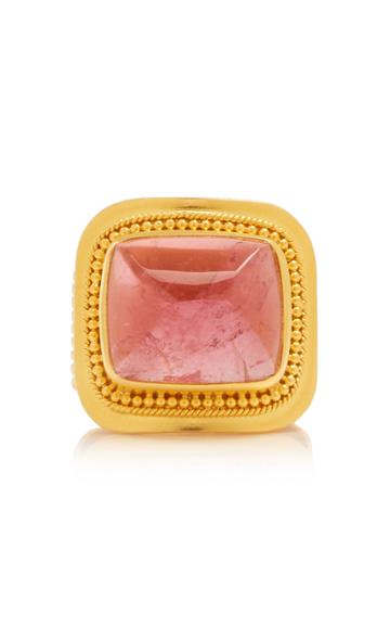 Ilias Lalaounis 18k Gold And Pink Tourmaline Ring