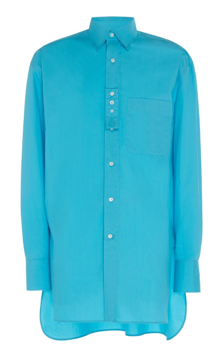 Lanvin Oversized Woven Cotton Shirt