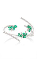 Hueb Mirage 18k White Gold Diamond And Pearl Bracelet