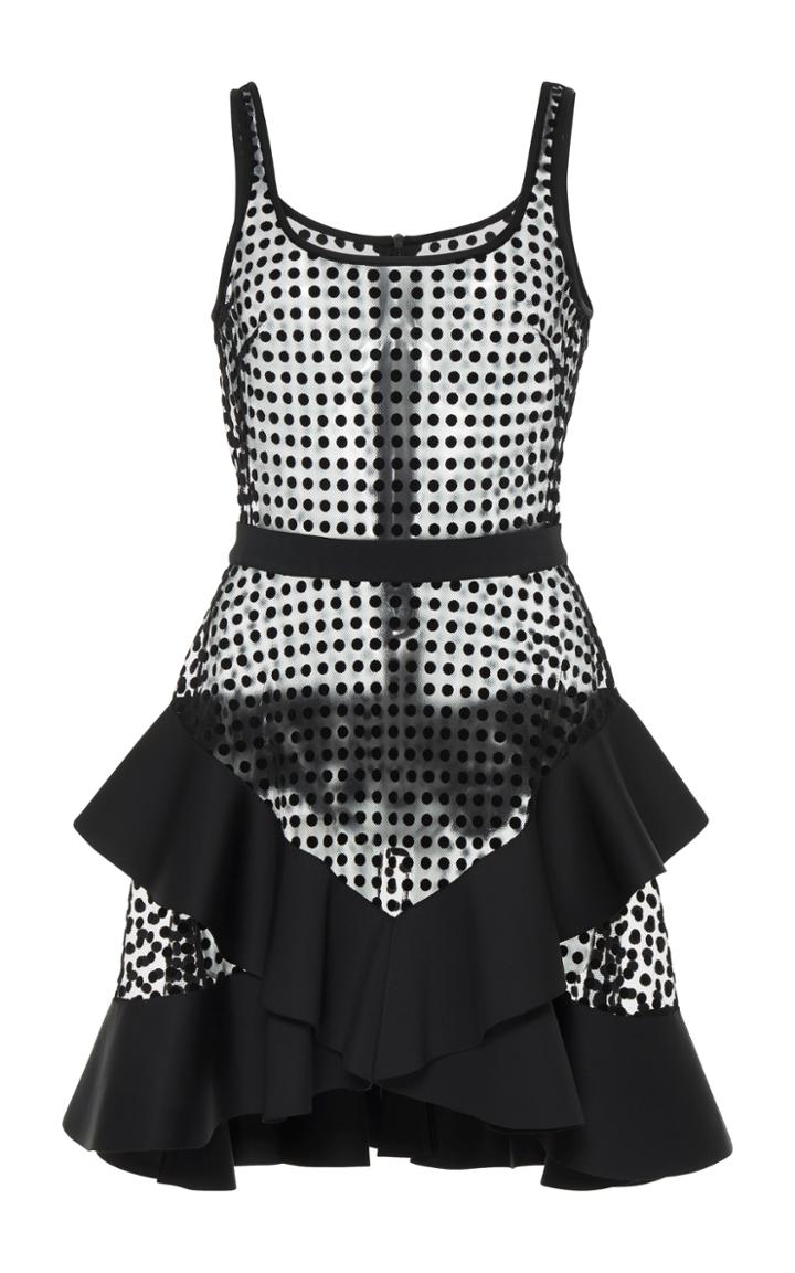 David Koma Ruffle Detail A-line Dress