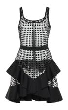 David Koma Ruffle Detail A-line Dress