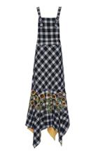 Rahul Mishra Sunflower Plaid Dress