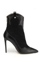 Alexander White Odessa Black Bootie