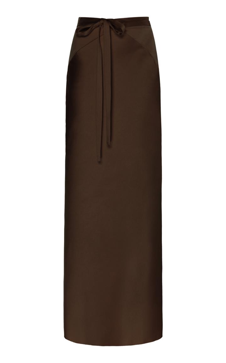 Moda Operandi Haider Ackermann Satin Wrap Skirt Size: 34