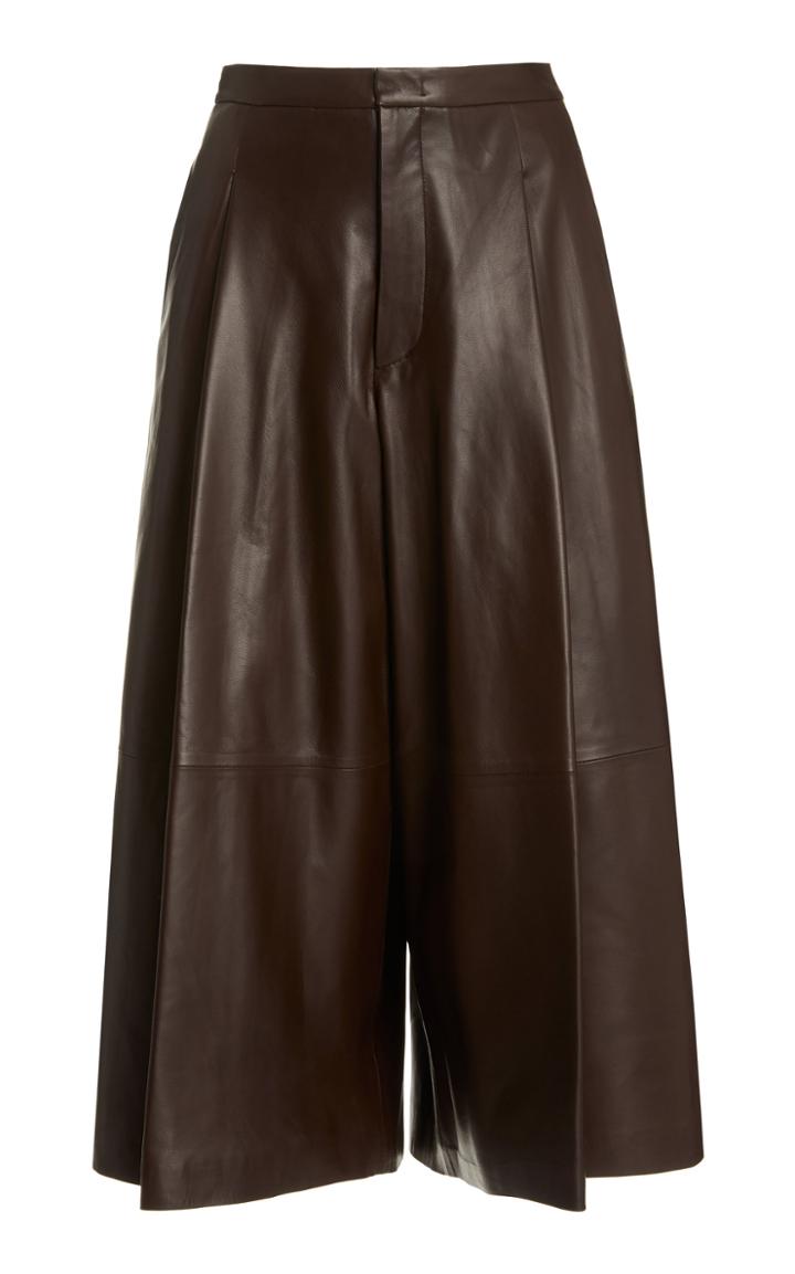 Moda Operandi Vince Leather Wide-leg Culottes
