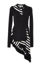 Monse Striped Twisted Cardigan With Flare