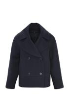Moda Operandi Martin Grant Cropped Cotton-blend Jersey Peacoat