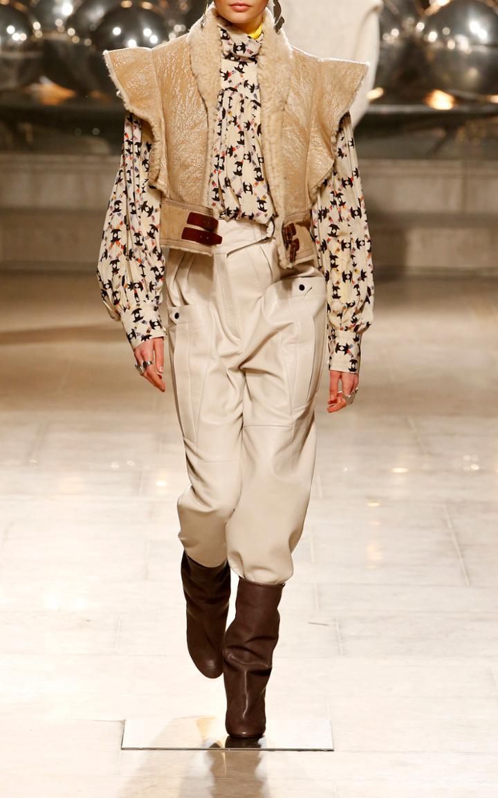 Isabel Marant Ferris Belted High Waist Cargo Pants