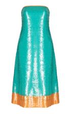 Dima Ayad Strapless Sequin Midi Dress