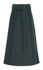 Cyclas Cotton A-line Skirt With Belt