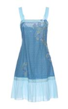 Luisa Beccaria Cotton Plumetil Mini Dress