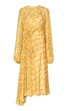 Moda Operandi N21 Floral-print Drape-effect Silk Dress Size: 38