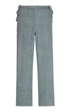 Bode Blue Austrian Linen Cropped Trousers