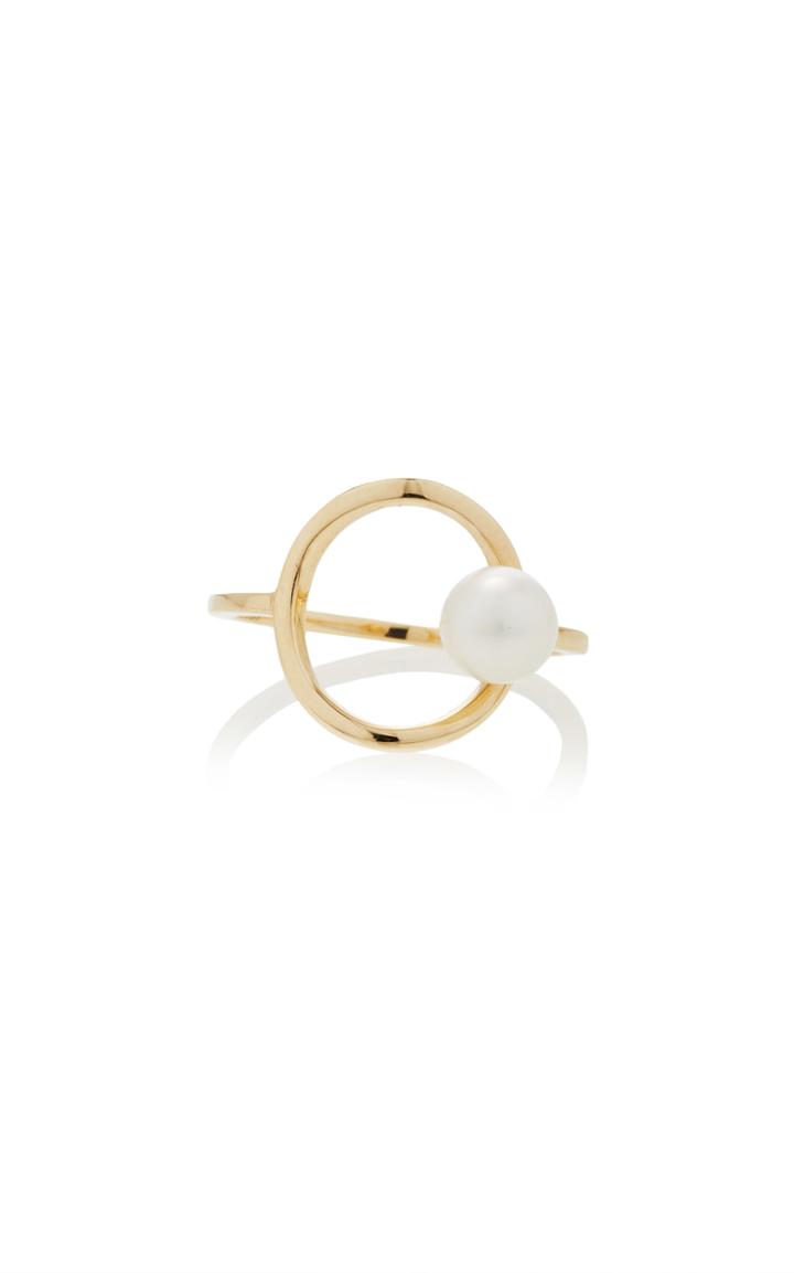 Mateo 14k Gold Pearl Circling Ring