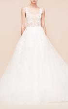 Georges Hobeika Bridal Floral A-line Gown