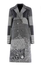 Rahul Mishra Embroidered Double-breasted Cotton-blend Blazer