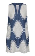 Moda Operandi Borgo De Nor Lydia Lace Detail Denim Dress