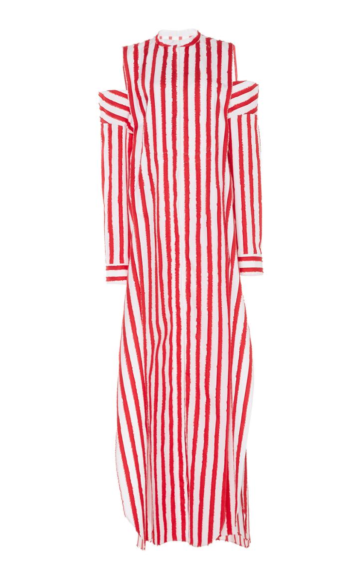 Maison Rabih Kayrouz Striped Poplin Caftan