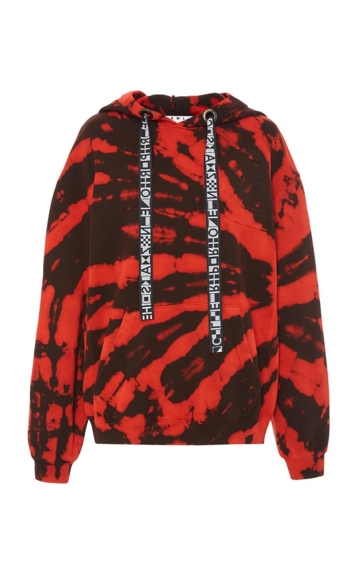 Proenza Schouler Pswl Hooded Tie Dye Sweatshirt
