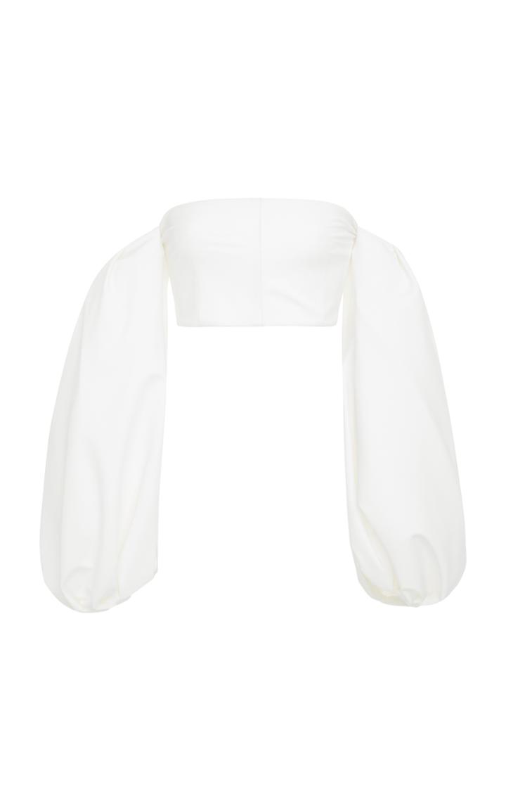 Cushnie Et Ochs Off-the-shoulder Crop Top
