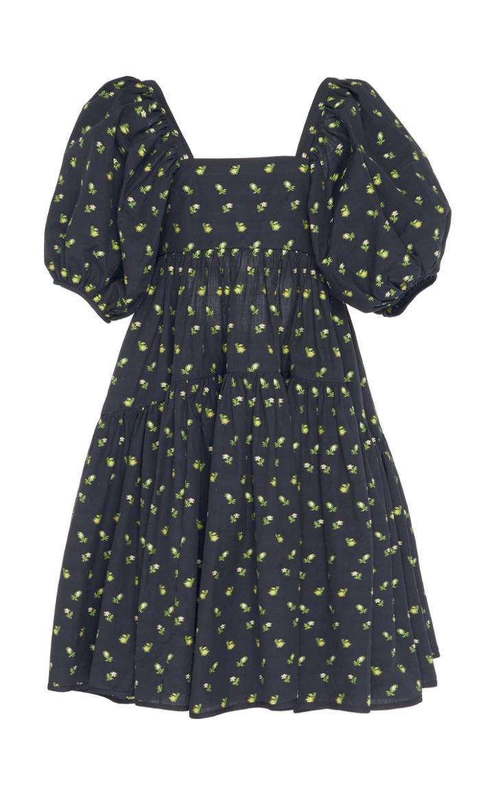 Cecilie Bahnsen Ronja Puff Sleeve Cotton Dres
