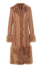 J. Mendel Collared Reversible Shearling-leather Coat