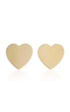 Established 18k Gold Heart Stud Earrings