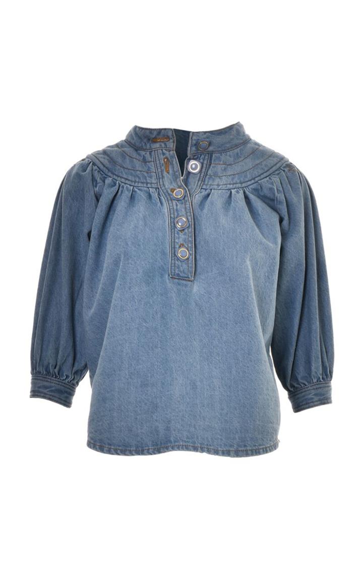 Lilly Sarti Collar Jean Blouse