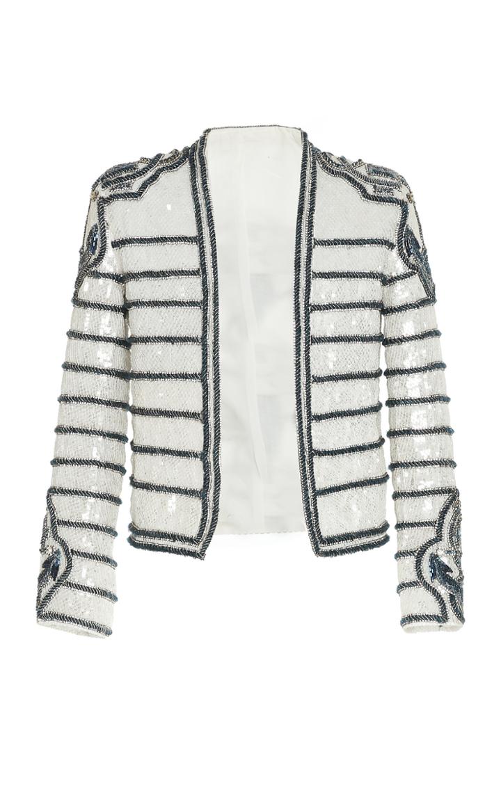 Balmain Embroidered Anchor Mariniere Jacket