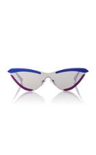 Adam Selman X Le Specs The Scandal Metal Cat-eye Sunglasses