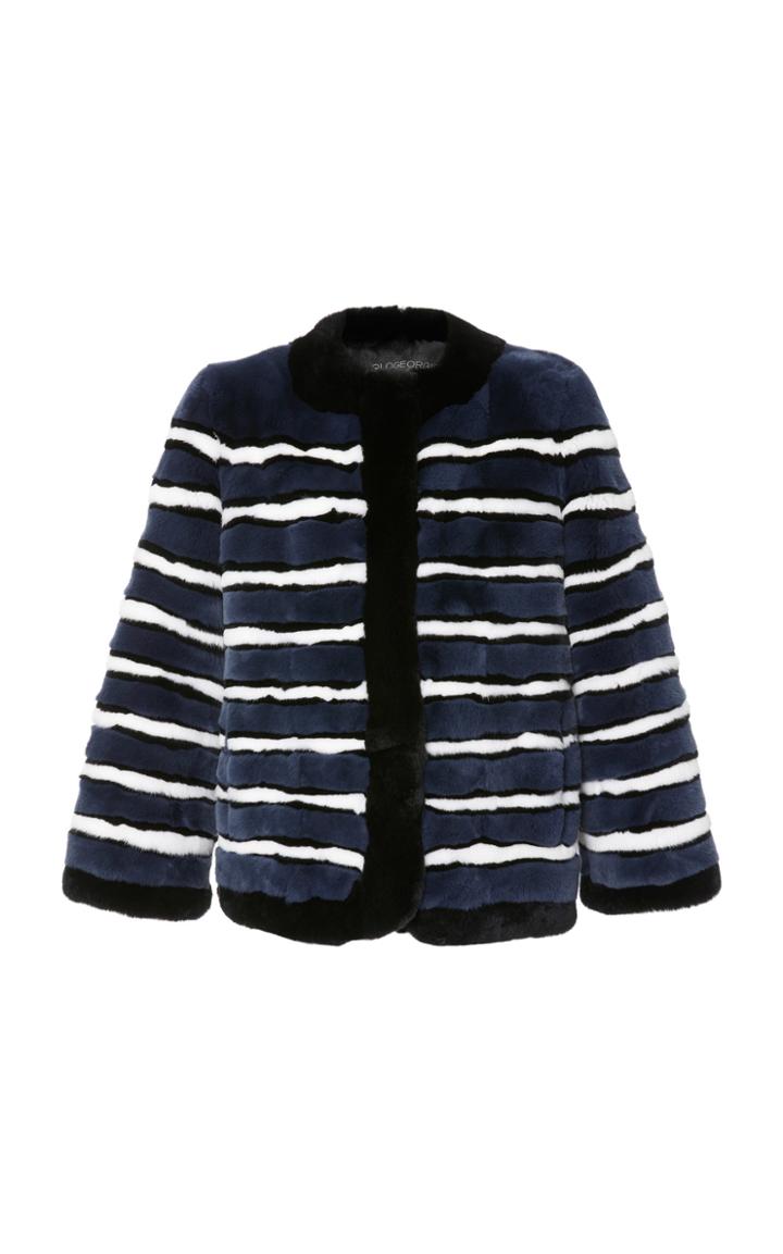 Pologeorgis The Greta Striped Rabbit Jacket