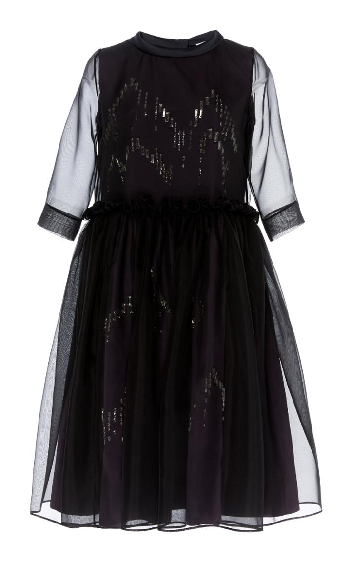 Dice Kayek Embellished Tulle A-line Cocktail Dress