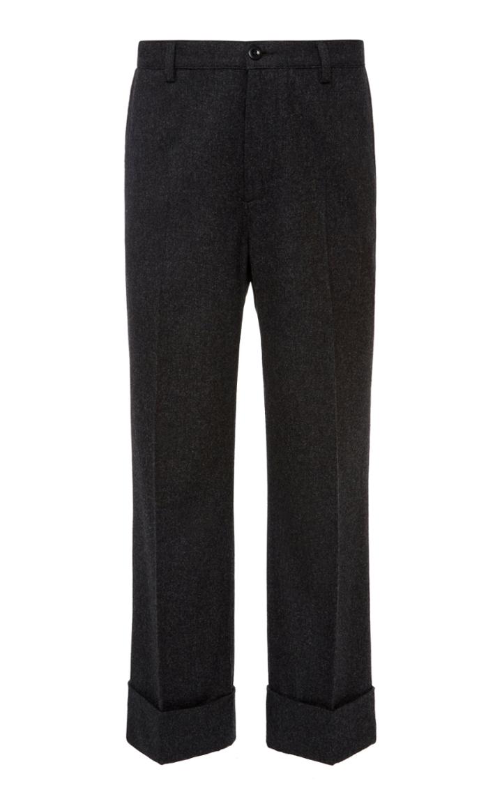 Maison Margiela Wool-twill Straight-leg Pants