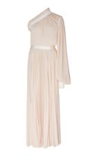 Unttld One Shoulder Pleated Gown