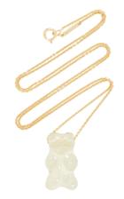 Lauren X Khoo Gummy Bear 18k Yellow-gold Quartz And Diamond Necklace