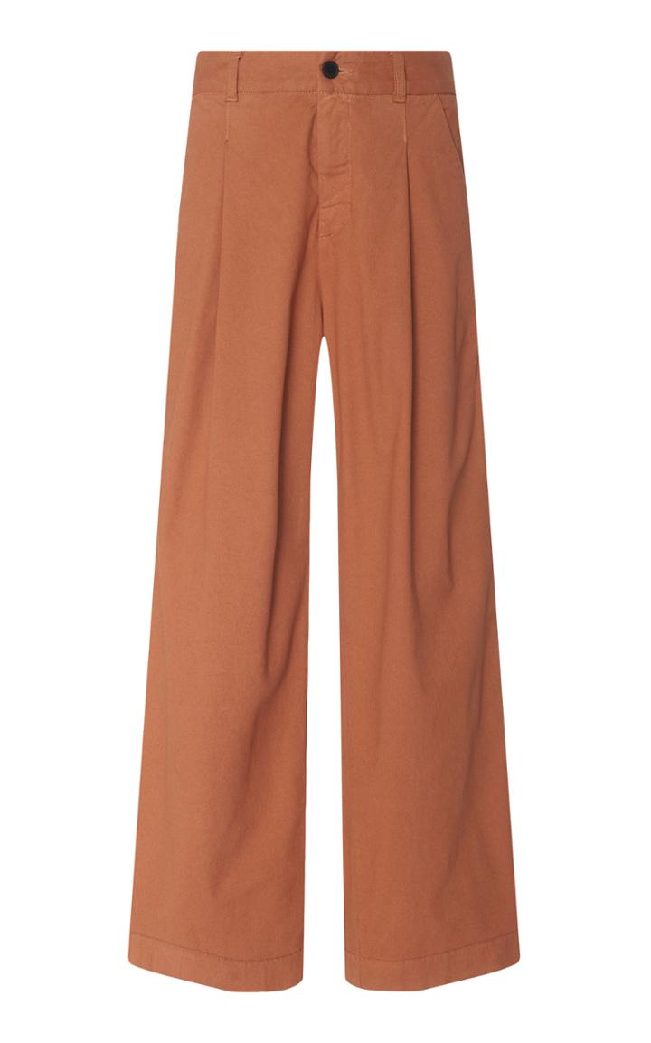 Veronica Beard Ryder Tuxedo-striped Cotton Pants