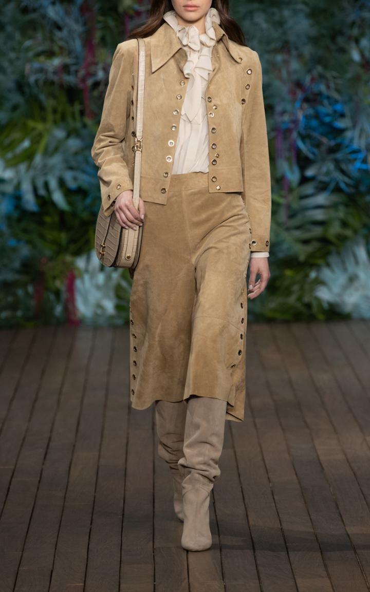 Alberta Ferretti Ruffled Silk Blouse