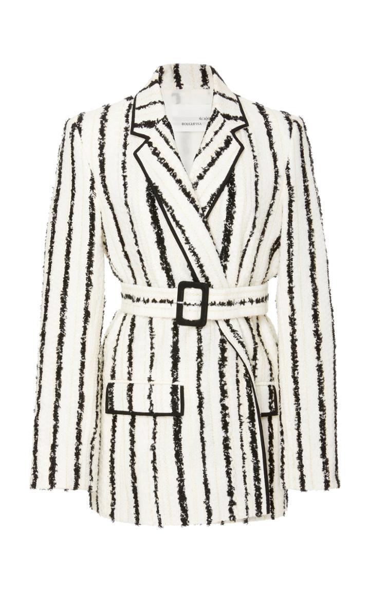 Bouguessa Tweed Striped Blazer