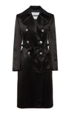 Moda Operandi Jil Sander Double-breasted Satin Coat With Belt Bag