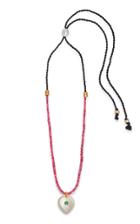 Lizzie Fortunato Simple Heart Beaded Pendant Necklace