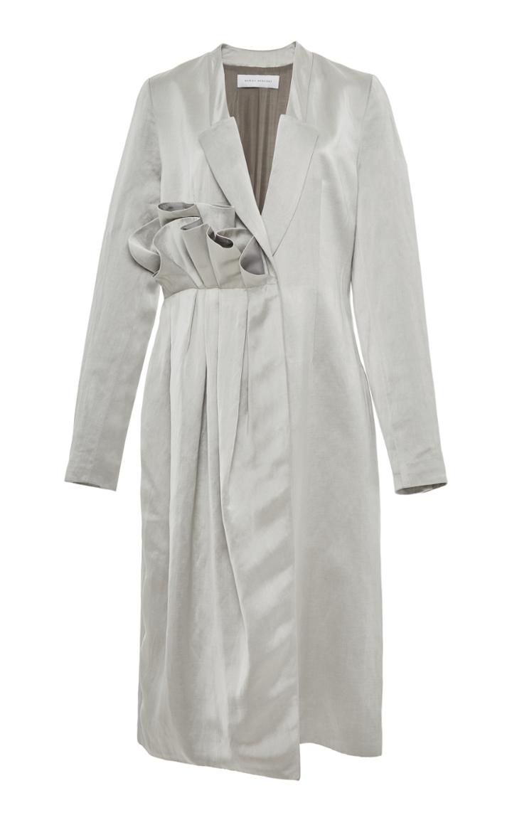 Marina Moscone Dress Jacket With Ruffle