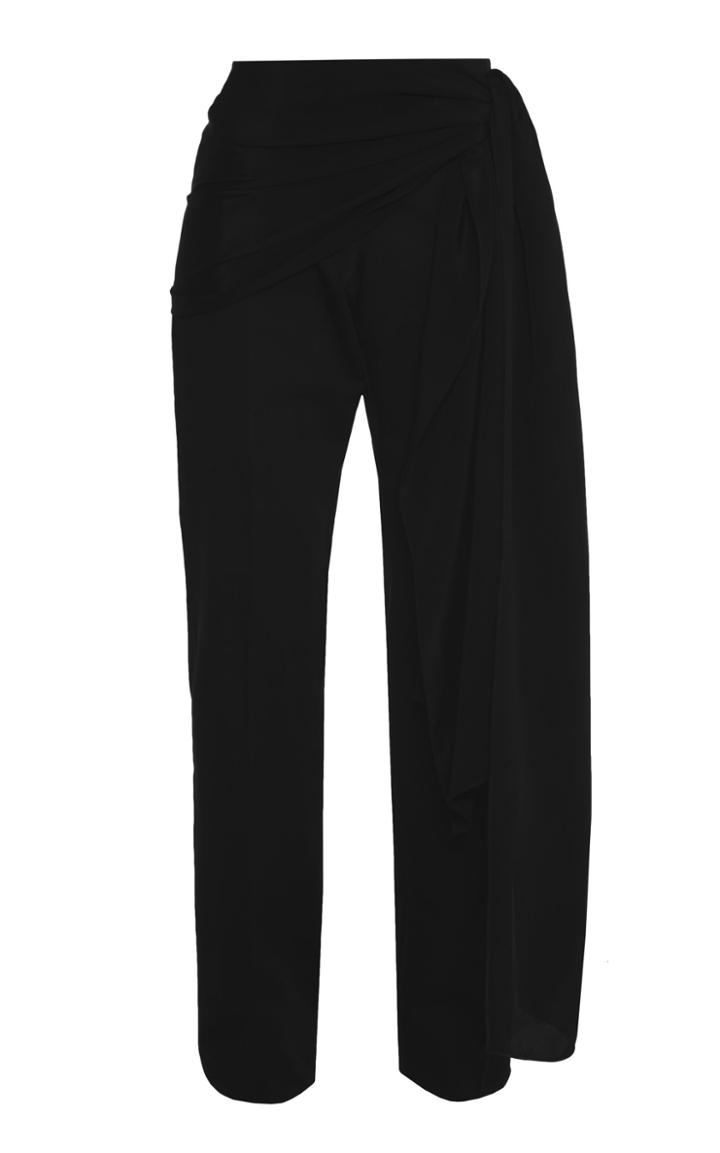 Lado Bokuchava Belted Draped Cotton Pants