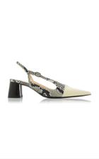 Ellery Diego Leather Embossed Pumps