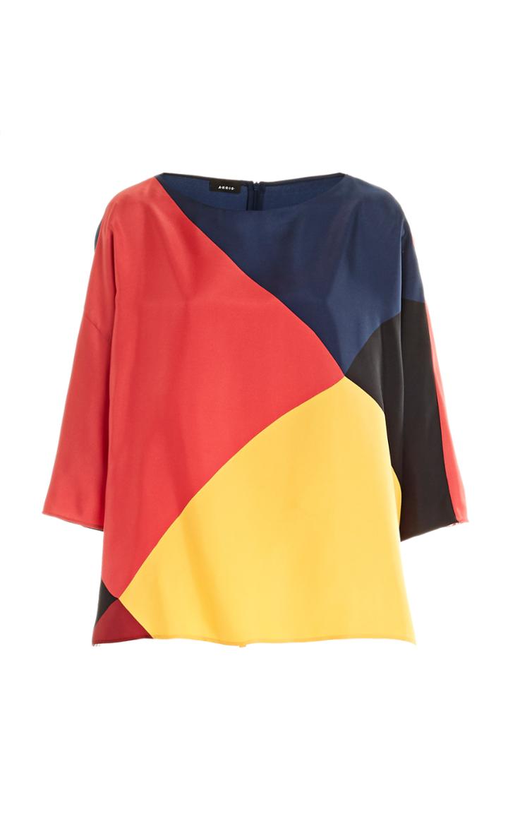 Moda Operandi Akris Printed Silk-crepe Blouse