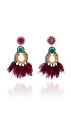 Ranjana Khan Paquet Feather Embellished Earrings