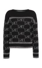 Moda Operandi Alberta Ferretti Extrafine Merino Wool Logo Sweater
